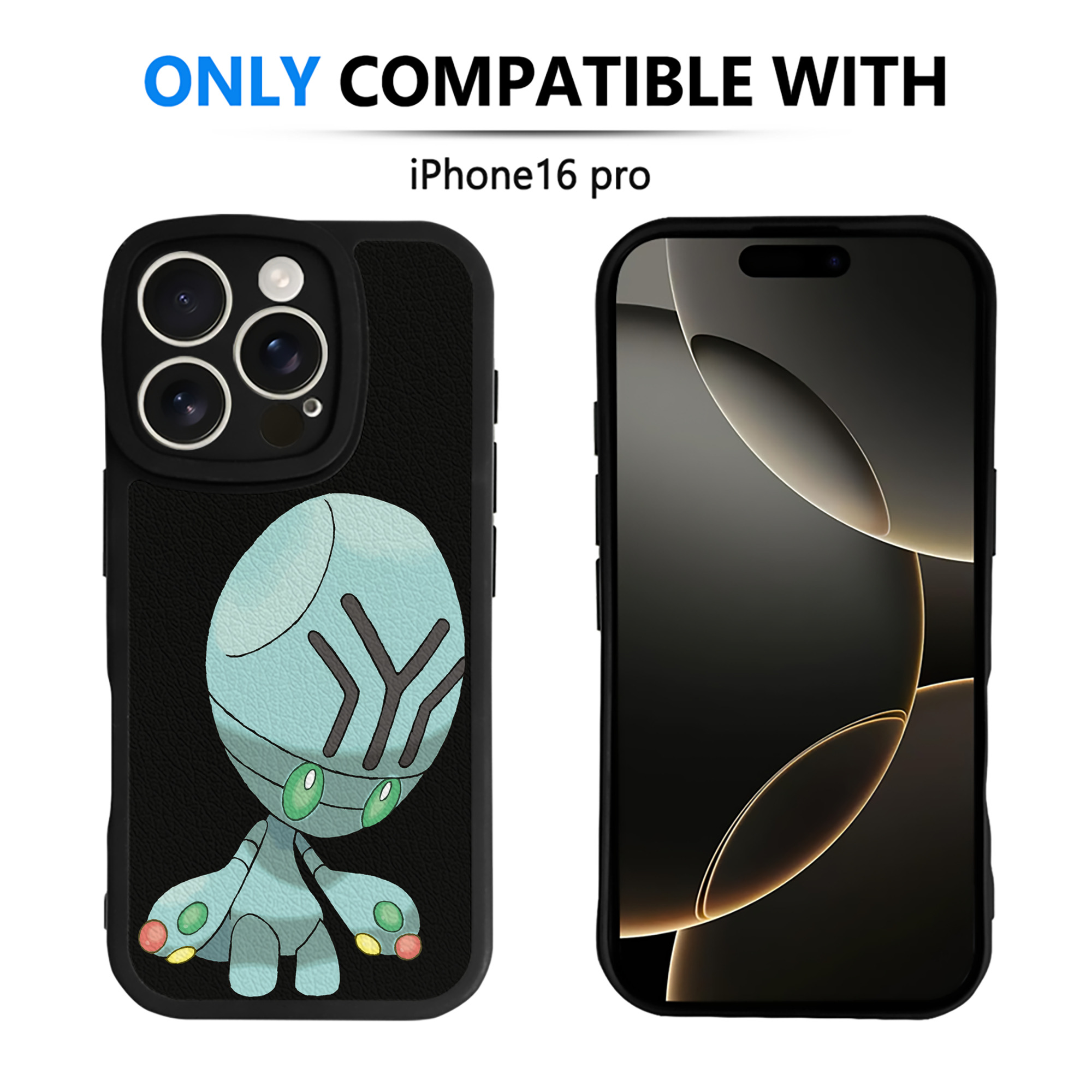（画像用） ポケットモンスター Pokémon 【iPhone 16シリーズ対応】シリコンスマホケース（レザー調） 材質：シリコン